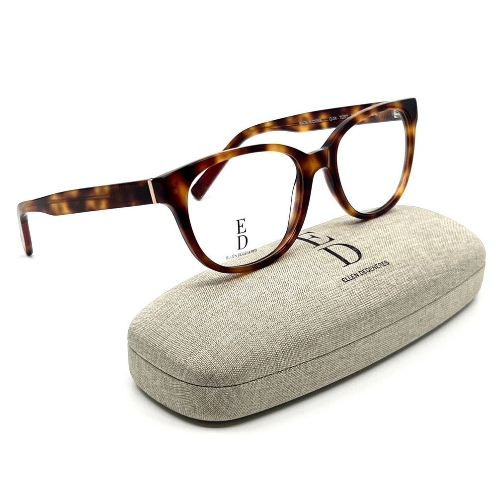 ELLEN DEGENERES Eyeglasses O-04 TORT NEW!!!